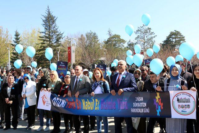 Bolu'da otizm farkındalığı için yürüyüş