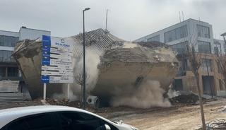 Malatya'da cami inşaatında g&ouml;&ccedil;&uuml;k; 1 yaralı