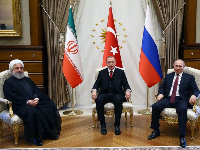 Beştepe'de Türkiye-Rusya-İran Üçlü Zirvesi (2) 