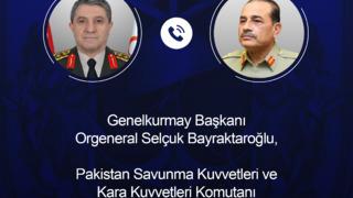 Genelkurmay Başkanı Bayraktaroğlu, Pakistan Savunma Kuvvetleri Komutanı ile görüştü