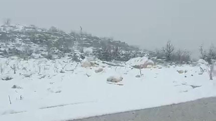 Diyarbakır&rsquo;ın iki il&ccedil;esinde kar yağışı