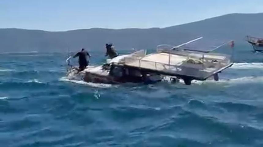 G&uuml;ll&uuml;k K&ouml;rfezi&rsquo;nde amat&ouml;r balık&ccedil;ı teknesi battı