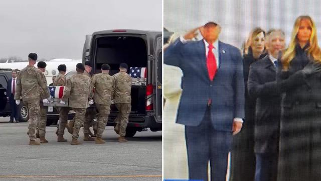 İran 'çok sayıda ABD askerini öldürdük' demişti: Trump, ABD askerlerinin tabutlarını böyle karşıladı