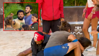 Barış &ccedil;ıldırdı! Seyirciyi ayağa kaldıran kavga: Tepki yağıyor