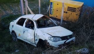 Balıkesir'de otomobil dere yatağına devrildi: 5 yaralı