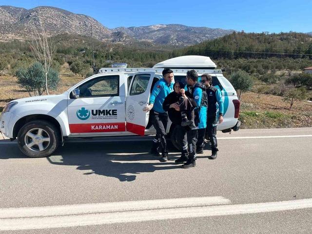Karaman&rsquo;da kaybolan yaşlı kadın 12 saat sonra sağ salim bulundu 4