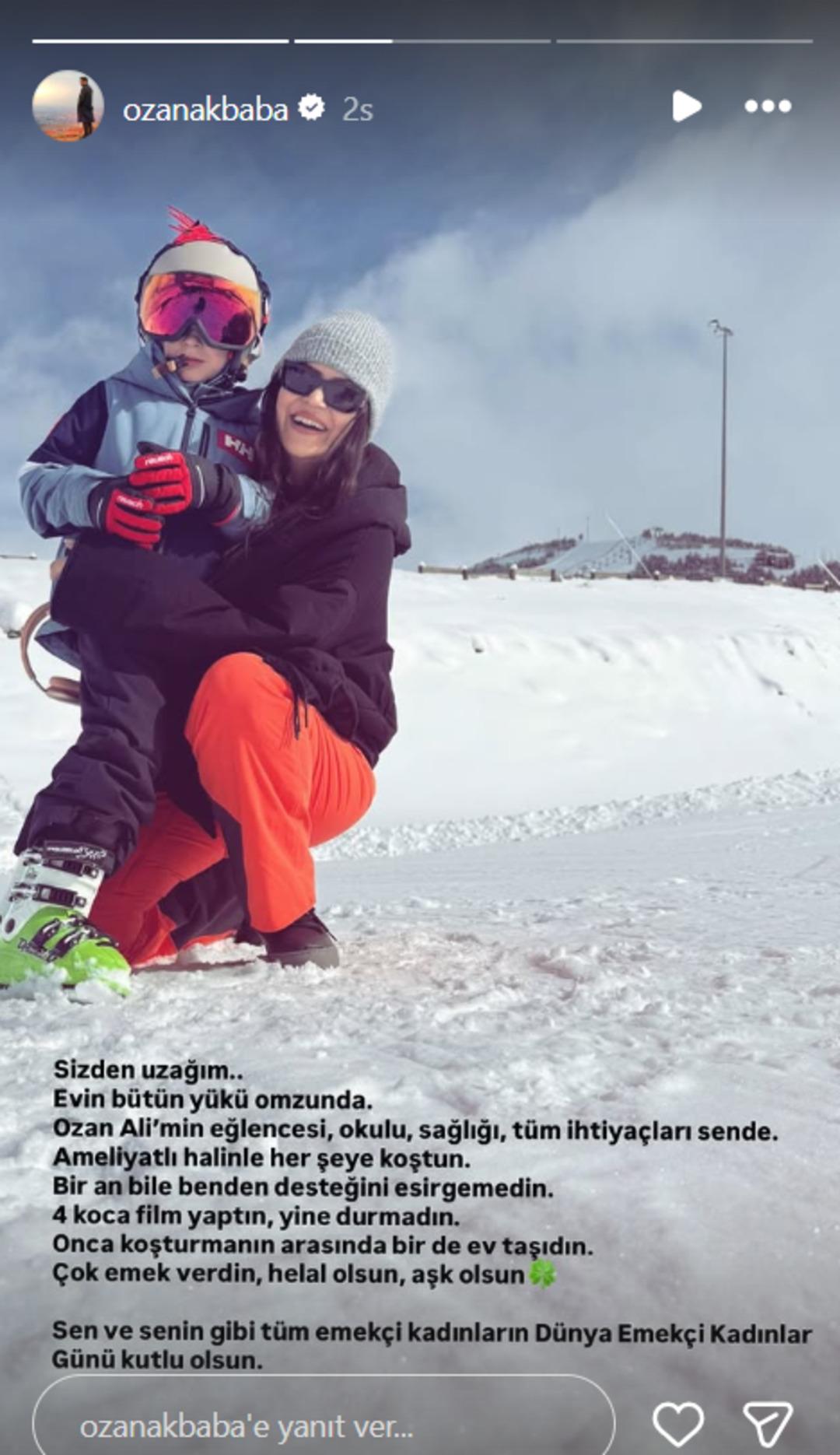 Ozan Akbaba dan 8 Mart paylaşımı! Eşine seslendi: Sizden uzağım 1