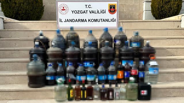 Yozgat'ta 343 litre sahte alkol ele geçirildi