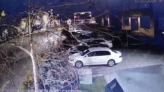 Bingöl’de 4 kişinin yaralandığı kaza kamerada