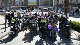 Mersin'de Dünya Kadınlar Günü'nde bisiklet turu düzenlendi