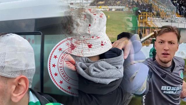 Bursaspor'a Muşspor taraftarından çirkin saldırı!