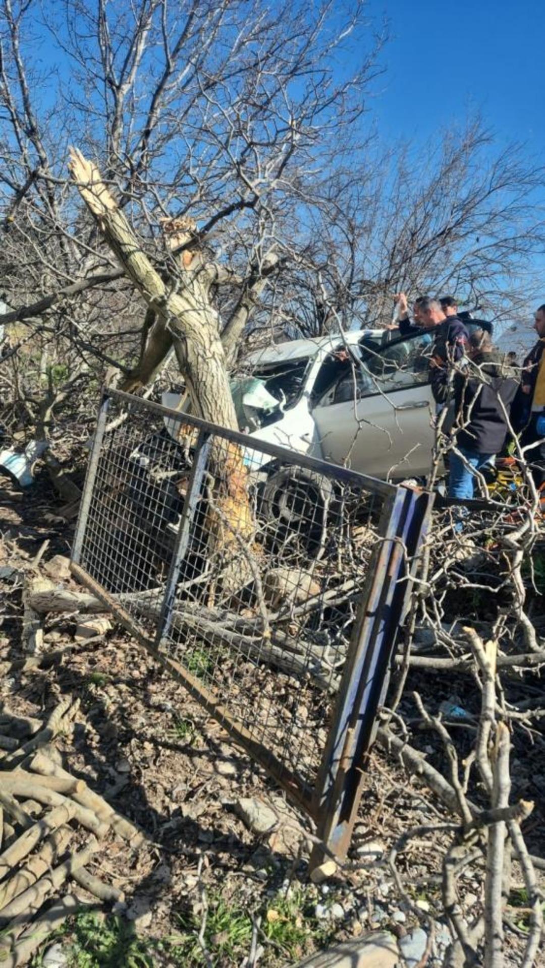 Kontrolden çıkan otomobil ağaçlara ok gibi saplandı: 2 ölü, 1 ağır yaralı 2