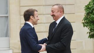Macron'dan İlham Aliyev'e İran'dan tahliye için teşekkür