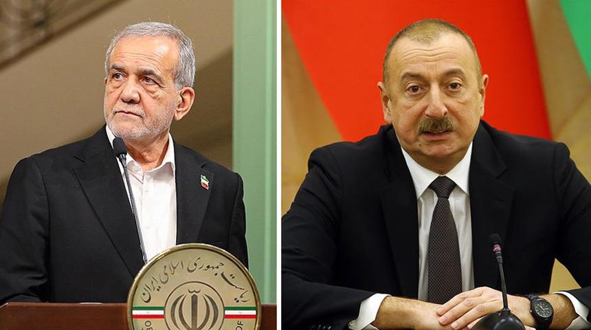 İran Cumhurbaşkanı Pezeşkiyan ve Azerbaycan Cumhurbaşkanı Aliyev telefonda g&ouml;r&uuml;şt&uuml;