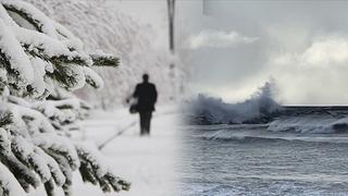 Bir tarafta kar diğer tarafta fırtına... Bugün termometre kış ayarında!