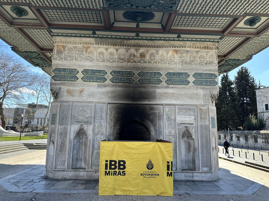 300 yıllık Tophane Çeşmesi zarar gördü 4