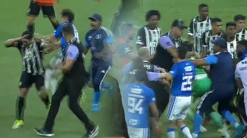 B&ouml;ylesi ne g&ouml;r&uuml;ld&uuml; ne duyuldu! Yeşil sahalarda g&ouml;r&uuml;lmemiş kavga: D&uuml;nyaca &uuml;nl&uuml; yıldız fena dayak yedi