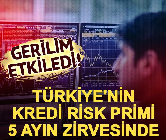 Türkiye'nin kredi risk primi 5 ayın en yüksek seviyesinde