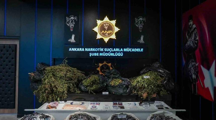 Ankara&rsquo;da narkotik operasyonu: 105 g&ouml;zaltı