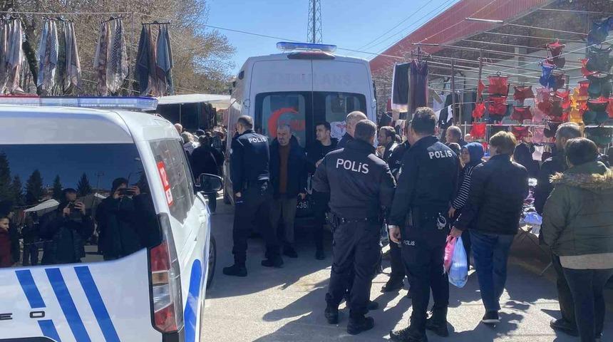 Bolu&rsquo;da pazarda iki inşaat firması yetkilileri kavga etti: 3 yaralı