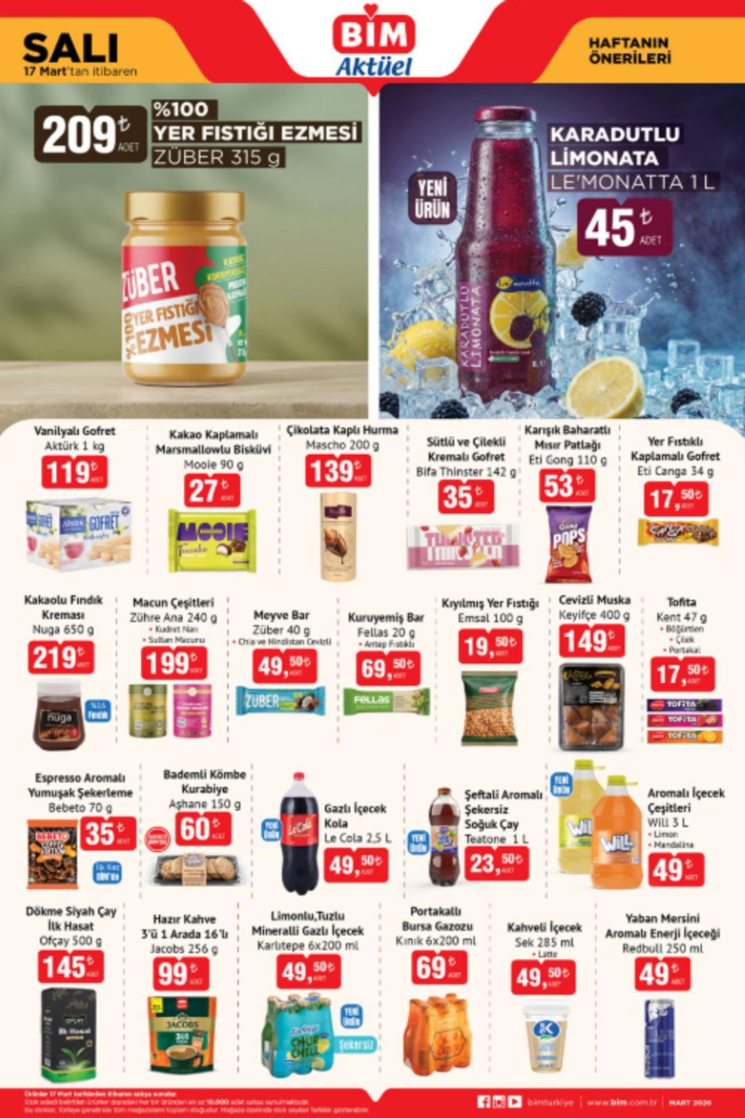 17 Mart 2026 BİM Aktüel haftanın önerileri kataloğu yayınlandı!  2