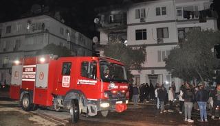 &Ouml;demiş'te annesini hastaneye g&ouml;t&uuml;ren kişinin evinde &ccedil;ıkan yangında hasar oluştu