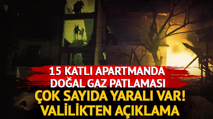 15 katlı apartmanda doğal gaz patlaması: 16 kişi yaralandı