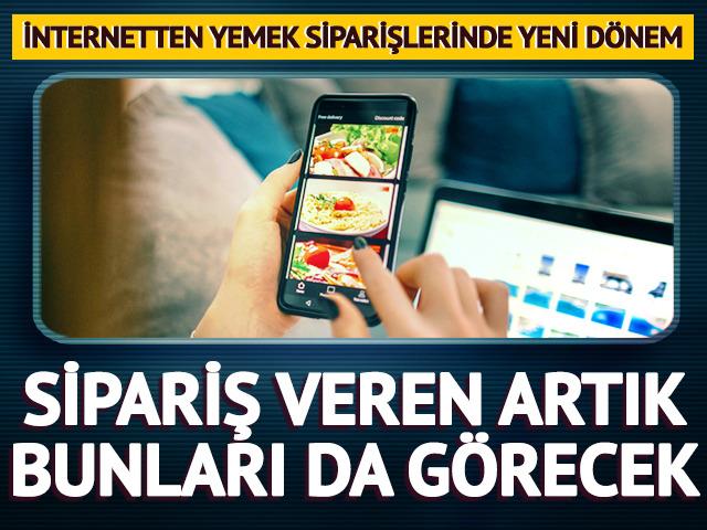 İnternetten yemek siparişlerinde yeni d&ouml;nem! Sipariş veren bunları da g&ouml;recek