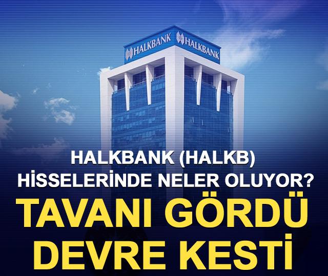 Halkbank (HALKB) hisselerinde neler oluyor? Tavanı g&ouml;rd&uuml;, devre kesti