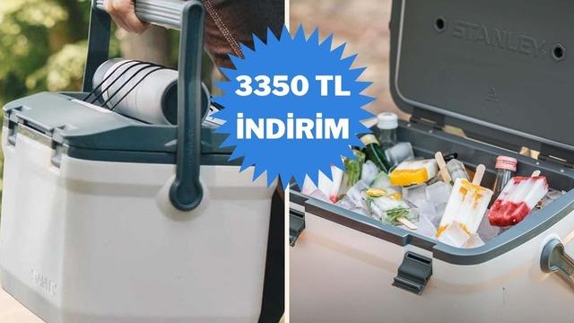 İçine koyduğum buzlar 4 gün boyunca erimedi Stanley Soğutucu Çanta indirimde