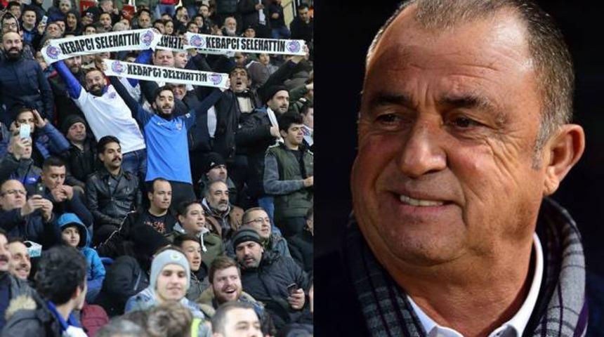 'Kebap&ccedil;ı Selahattin' tezah&uuml;ratları Fatih Terim'i g&uuml;ld&uuml;rd&uuml;