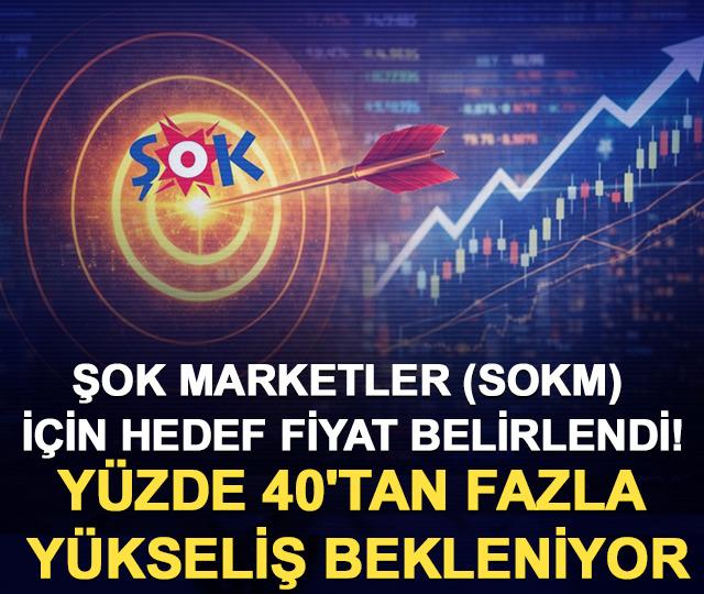 Şok Marketler (SOKM) i&ccedil;in hedef fiyat belirlendi! Y&uuml;zde 40'tan fazla y&uuml;kseliş bekleniyor
