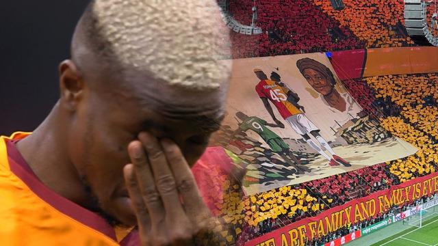 Osimhen'i ağlatan pankart! "Biz bir aileyiz ve aile her şeydir"