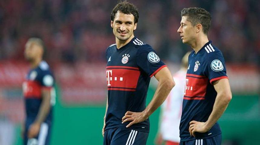 Bayer M&uuml;nih antremanında Hummels ve Lewandowski tartıştı