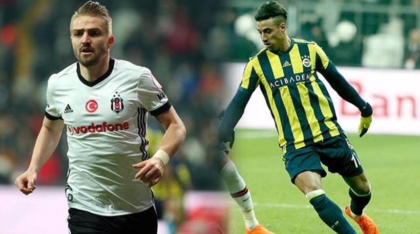 Beşiktaş-Fenerbah&ccedil;e ma&ccedil;ının devre arasında Caner Erkin ile Dirar tartıştı