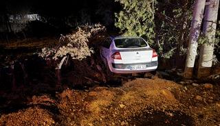 Elazığ'da yoldan &ccedil;ıkan otomobildeki 4 kişi yaralandı