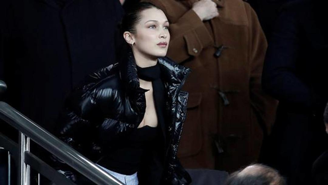 Bella Hadid PSG-Real Madrid ma&ccedil;ını takip etti