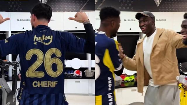 Sidiki Cherif eski takım arkadaşlarına Fenerbahçe forması hediye etti!