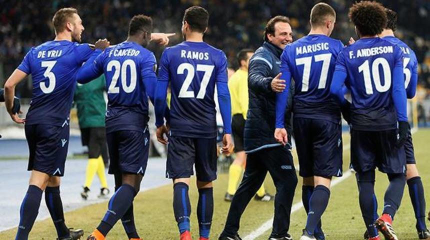 UEFA Avrupa Ligi'nde Lazio, Marsilya ve Leipzig &ccedil;eyrek finale y&uuml;kseldi