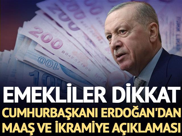 Cumhurbaşkanı Erdoğan'dan emekli bayram ikramiyesi ve emekli maaşı a&ccedil;ıklaması