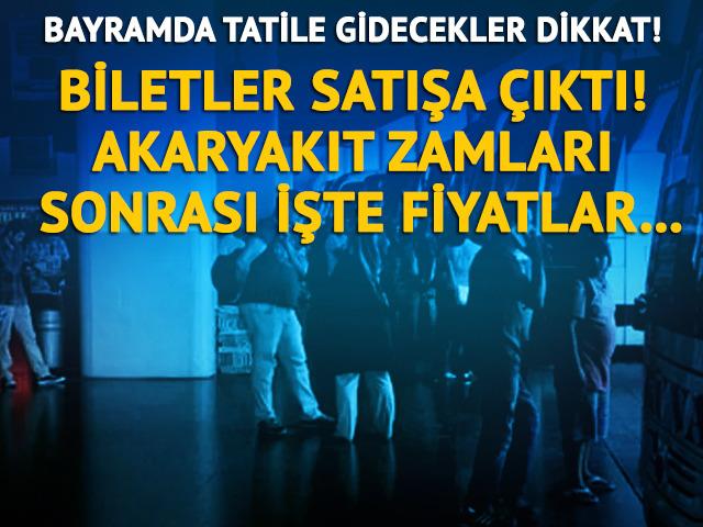 Bayramda tatile gidecekler i&ccedil;in bayram biletleri satışta! Akaryakıt zamları sonrası işte fiyatlar&hellip;