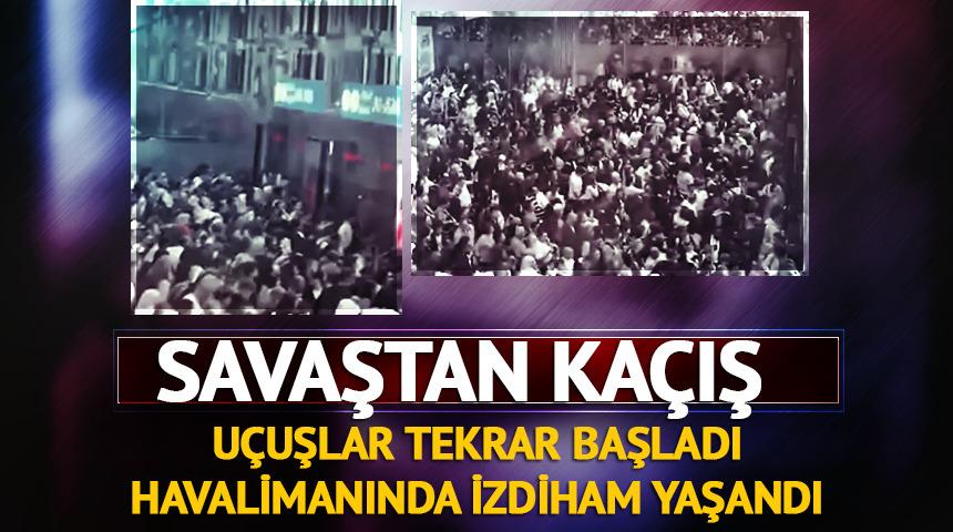 Dubai'den ka&ccedil;ış! U&ccedil;uşlar başladı, havalimanı doldu taştı