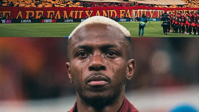 Galatasaray'dan Osimhen için yapılan gösteriye dair 'özel anlar' paylaşımı!