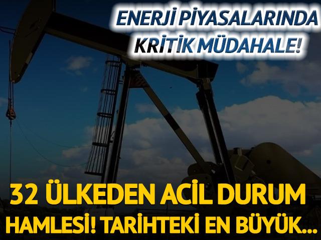 Enerji piyasalarında kritik m&uuml;dahale! Tarihteki en b&uuml;y&uuml;k petrol salınımı olabilir