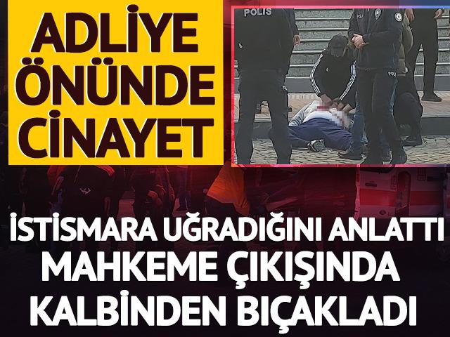 Mahkemede istismara uğradığını anlattı, &ccedil;ıkışta kalbinden bı&ccedil;akladı