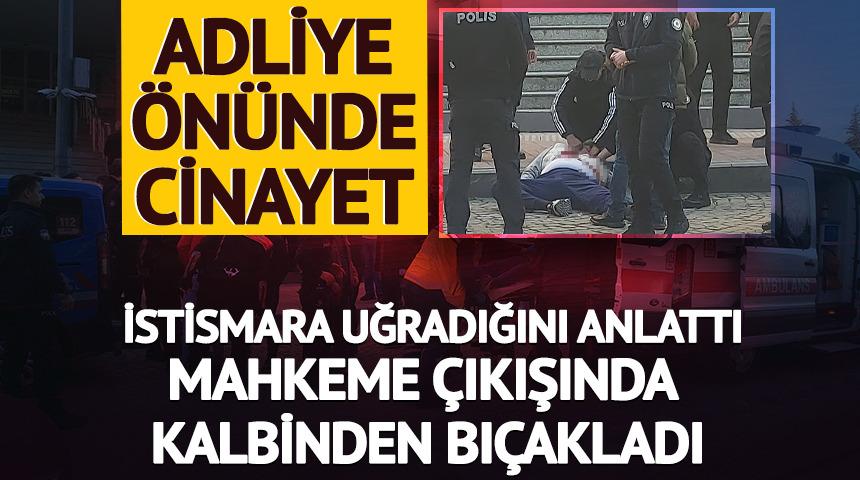 Mahkemede istismara uğradığını anlattı, &ccedil;ıkışta kalbinden bı&ccedil;akladı