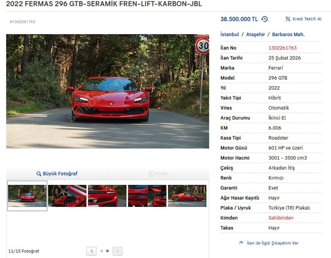 Dilan Polat ve Engin Polat ın meşhur Ferrari si satışa &ccedil;ıktı! İlan yayıldı! İşte istenen rakam...  4