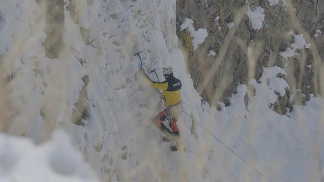 Diyadin Kanyonu’nda buz tırmanışı heyecanı