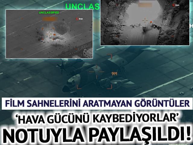 ABD paylaştı! Film sahnelerini aratmayan g&ouml;r&uuml;nt&uuml;ler: "İran hava g&uuml;c&uuml;n&uuml; kaybediyor"