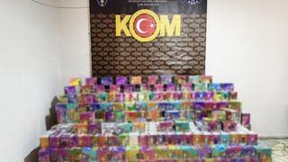 Çay paketleri arasında kaçak sigara sevkiyatı dronlu polis takibine takıldı